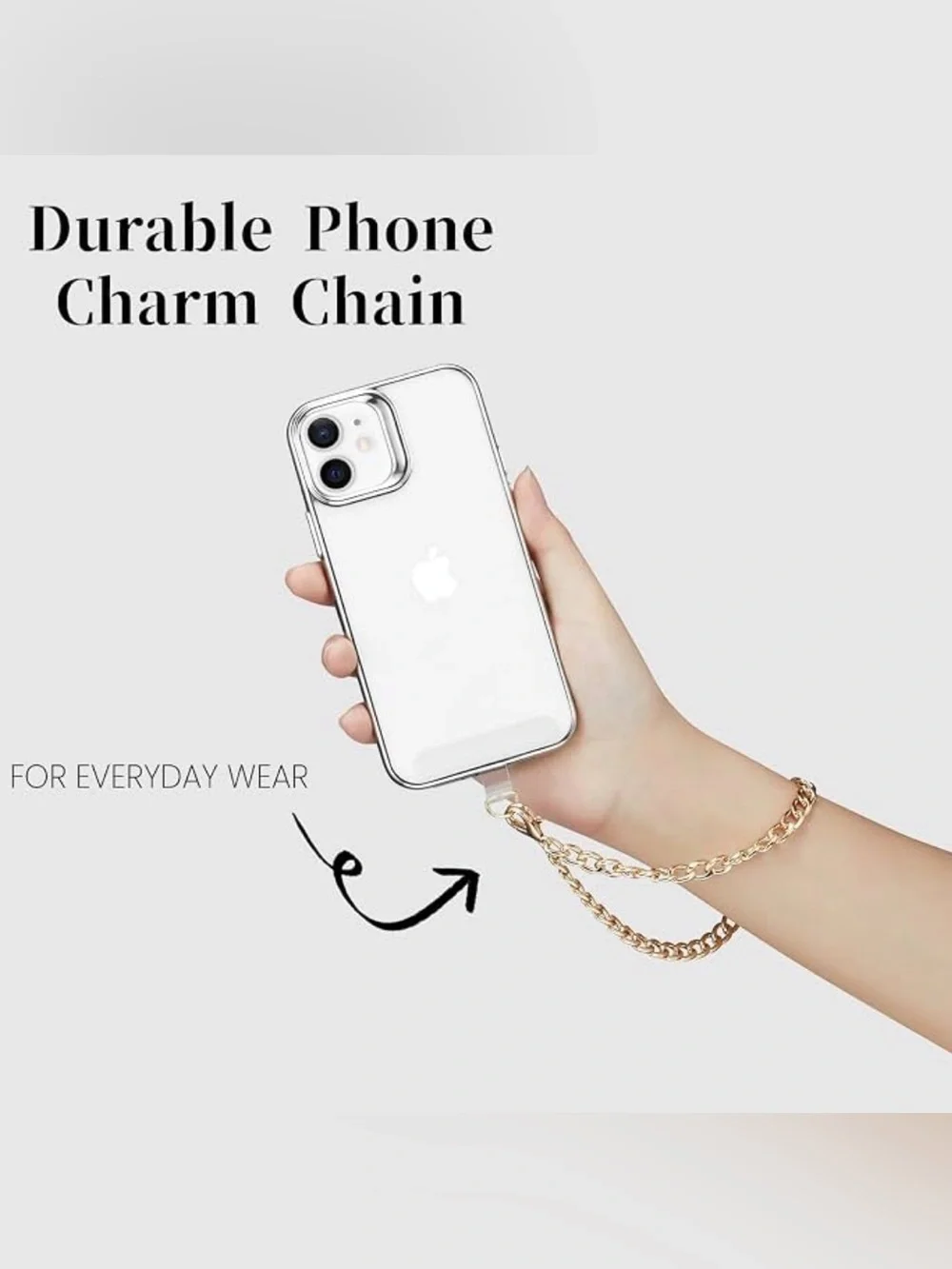 Phone Lanyard Bundle: Crossbody & Gold Chain Wrist Strap